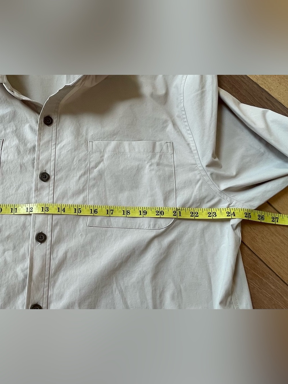 Ministry of Supply Pace Poplin Lightweight Button Down Shirt 3xL Beige - Picture 6 of 7
